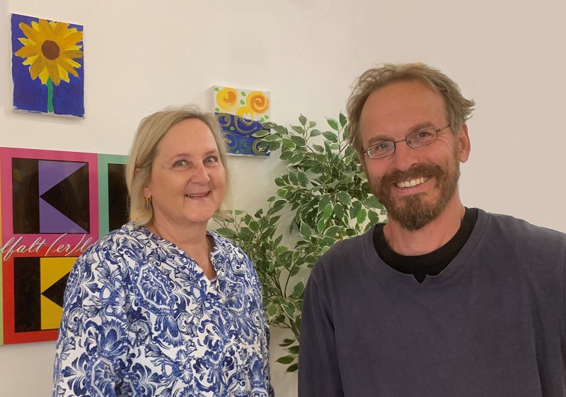 Cornelia Nelson neben Moritz Reischl-Zand