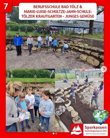 Bilder von der Errichtung des neuen Krautgarten